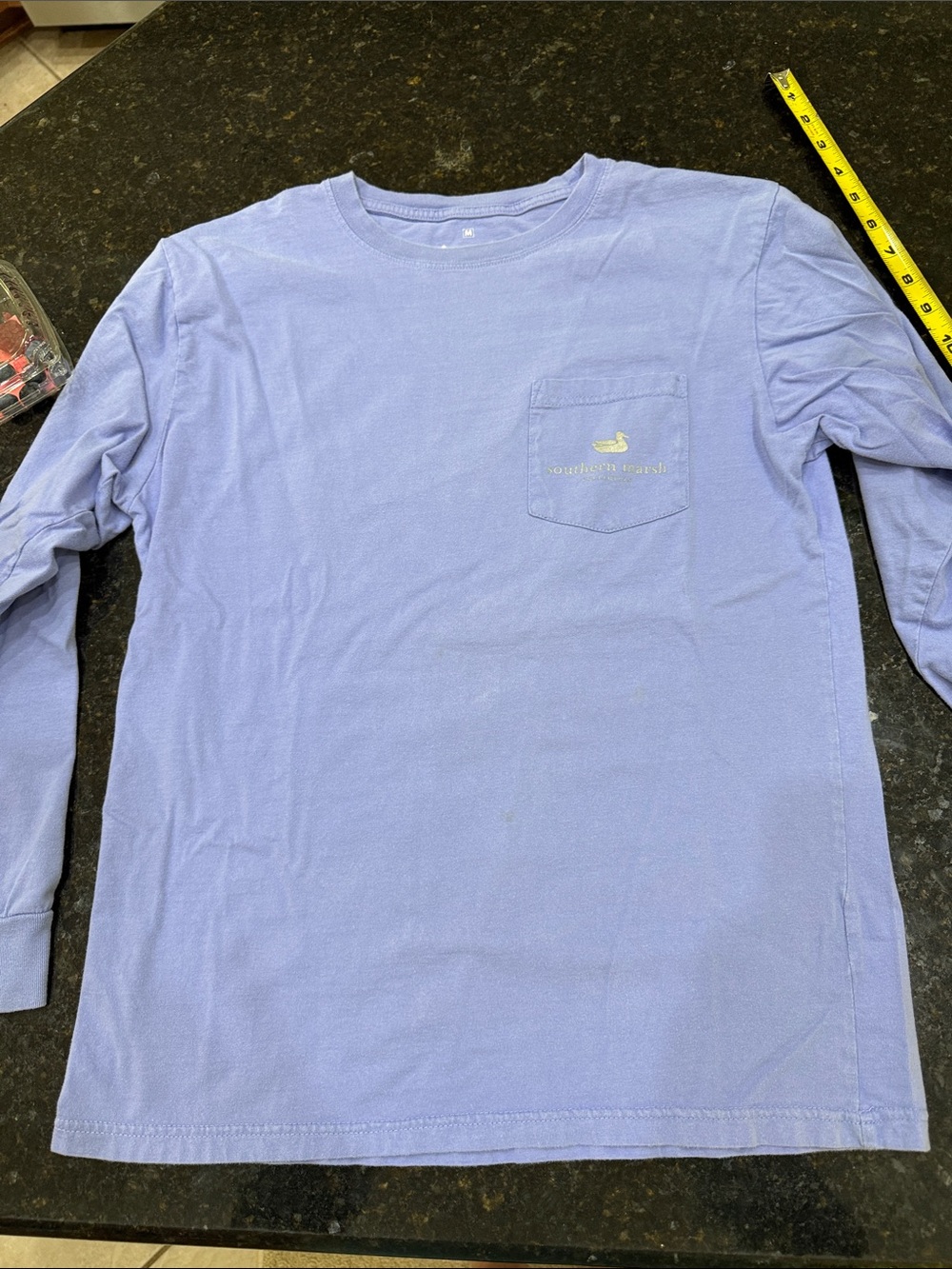 Southern Marsh Classic Long-Sleeve Pocket Tee - Lavender